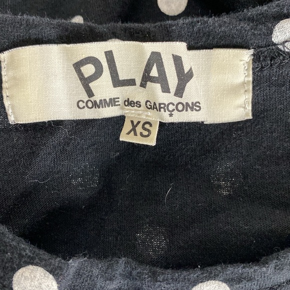 Comme Des Garcons Polka Dot Women Long Sleeve Black Size XS - Picture 4 of 8